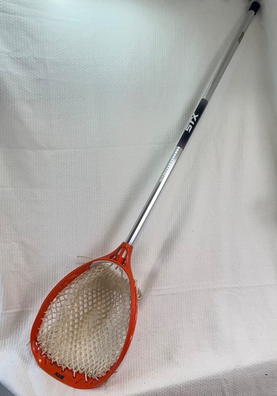 STX Lacrosse Goalie Stick Orange White Mesh 40” Complete Goalkeeper Stick